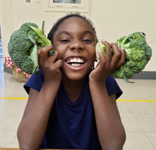 Kid with Broccoli