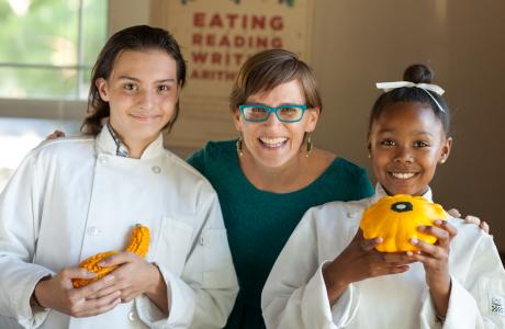 Amber Stott with Matthew & Pear