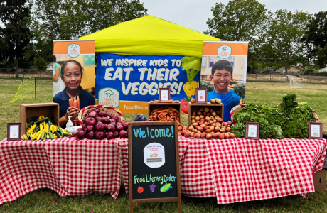 Kids farmers market display