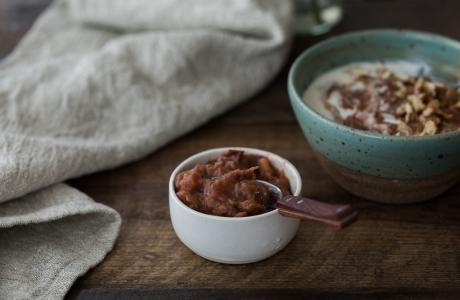 Ginger Rhubarb Compote