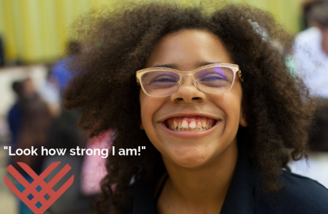 Giving Tuesday, smiling girl
