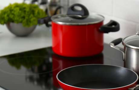 Photo of induction stovetop