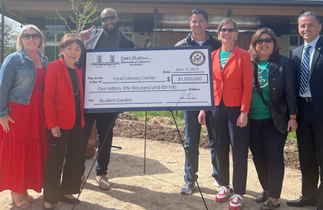 Check Presentation with Congresswoman Matsui, SCUSD Board of ED., and CEO Amber Stott