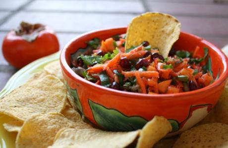 Persimmon Pomegranate Salad