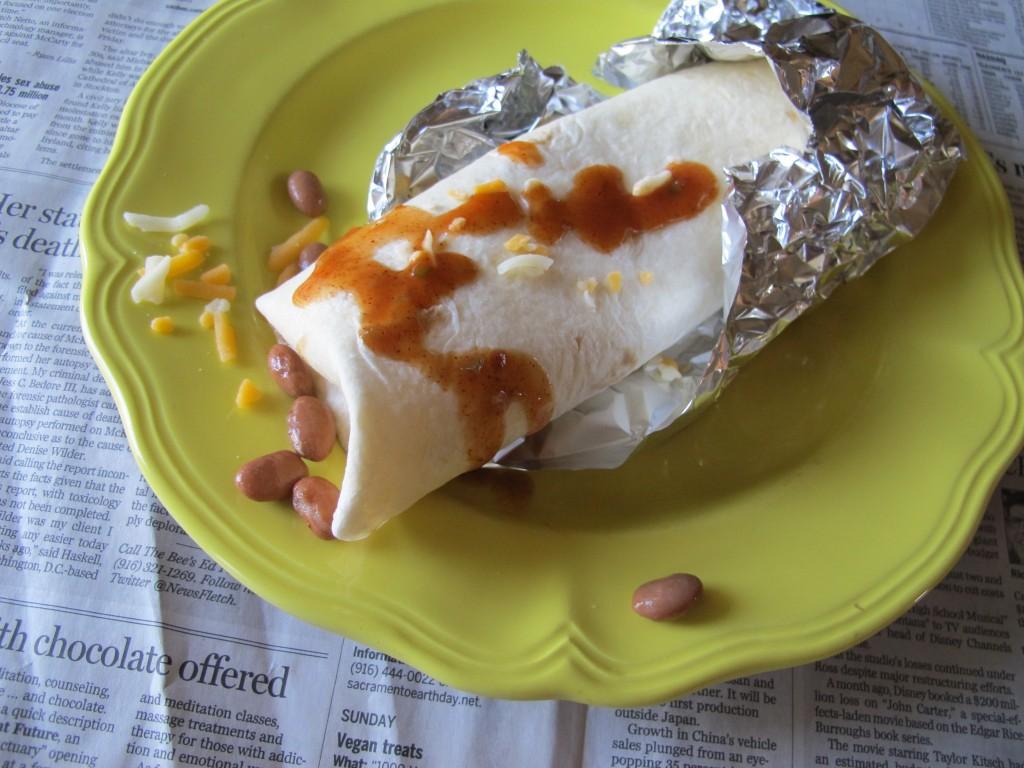 Homemade “Fast Food” Bean Burrito