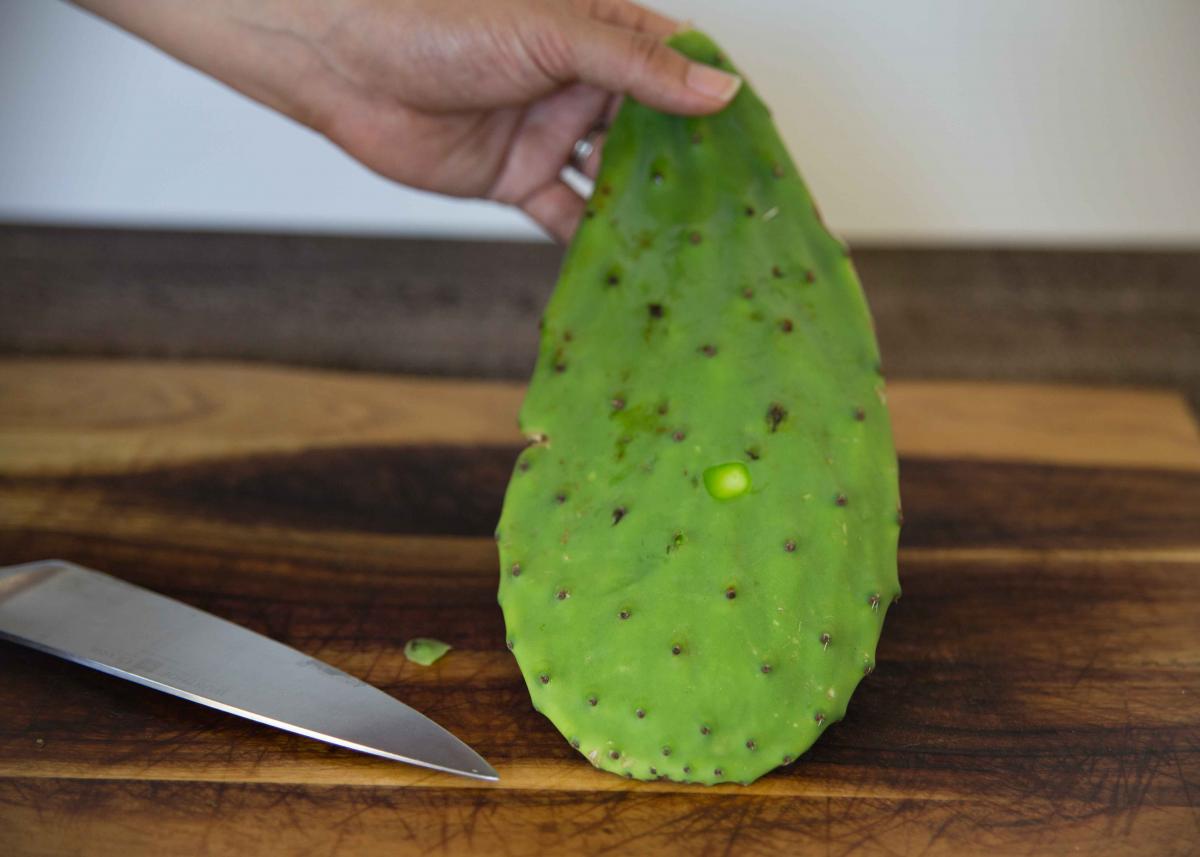 Food Genius: Removing Thorns from Nopales - Food Literacy Center