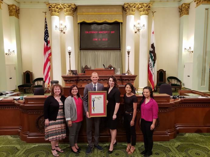 Assemblymember Kevin McCarty, Food Literacy Staff & Board Member Nicole Rogers