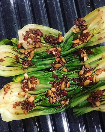 Teriyaki Glazed Bok Choy