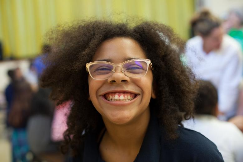 Student smiling