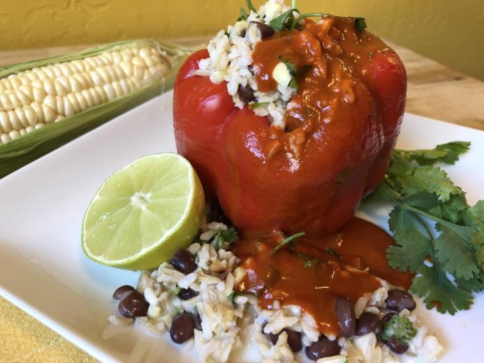 Stuffed bell pepper