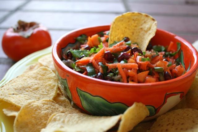 Persimmon Pomegranate Salad