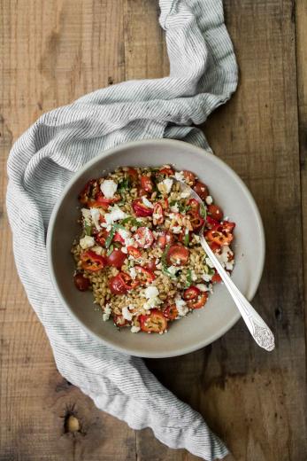 Cherry Tomato Barley Salad