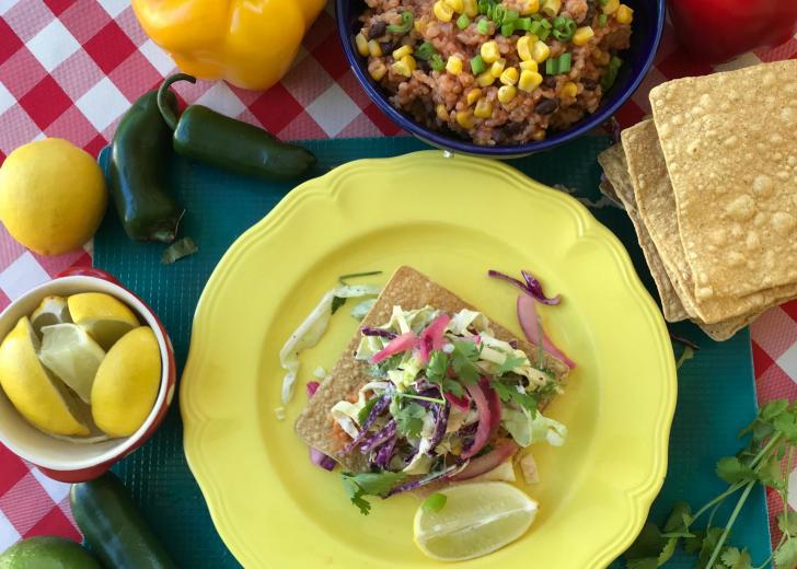 Veggie tostada