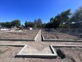 Front view of garden beds