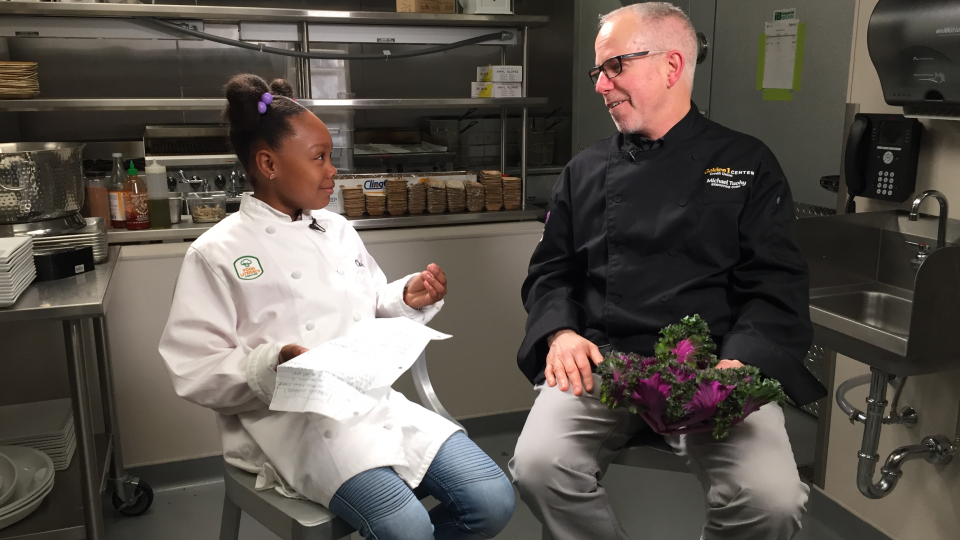 Kid Chef Pear Interviews Golden 1 Center Chef Michael Tuohy